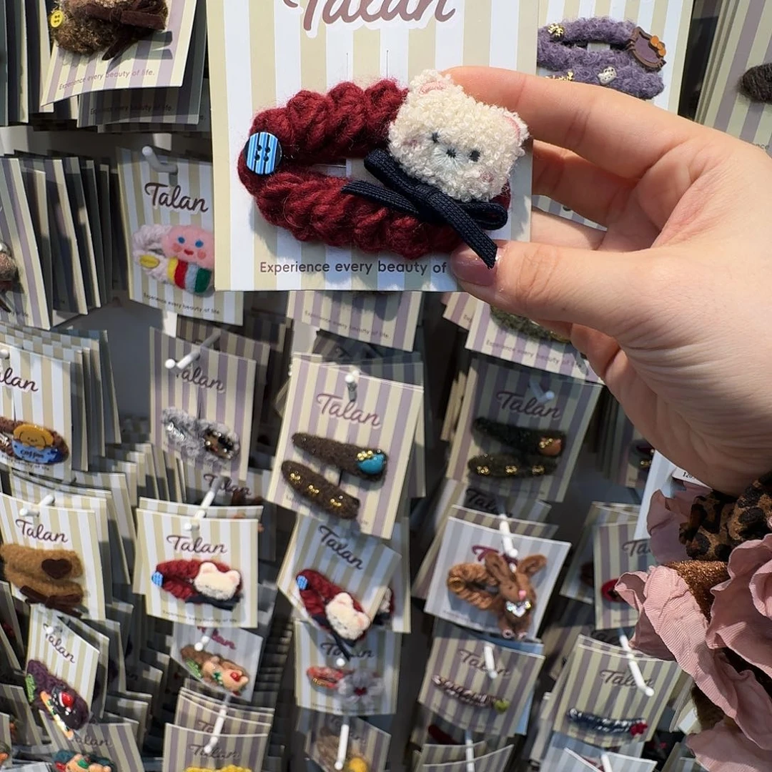 布艺非金属小狗拜拜夹