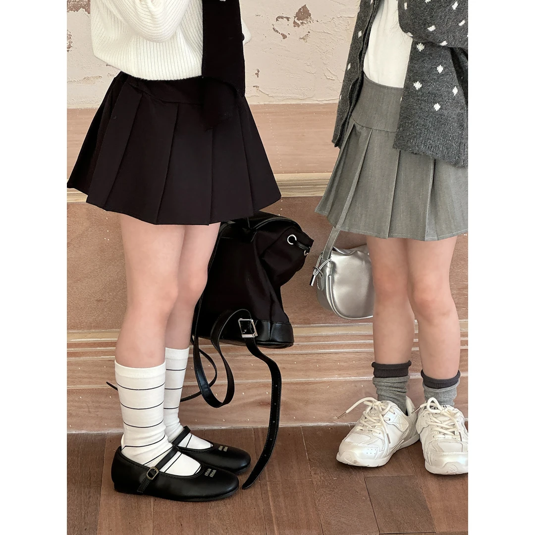 女童学院风百褶裙JK裙2025夏女宝宝春季新款韩版高腰显瘦短裙