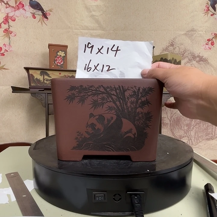 紫砂花盆英*哥宜兴紫砂