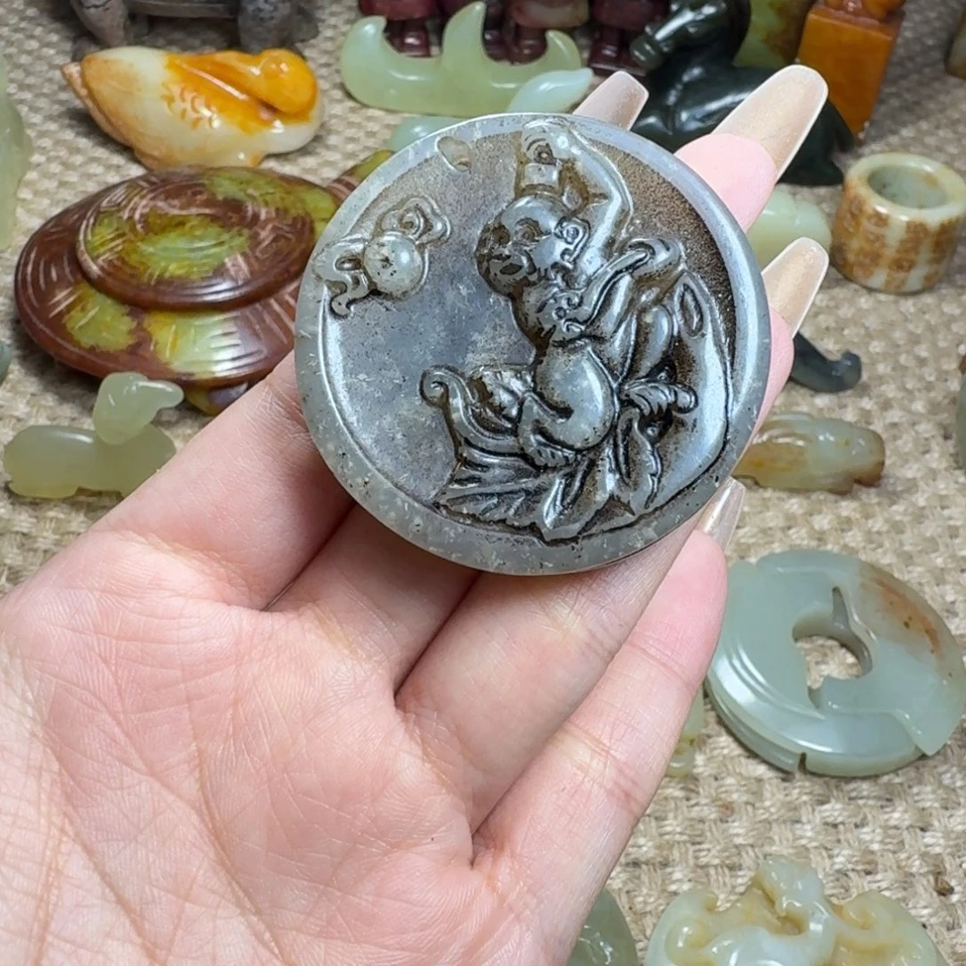 吊坠白玉菩提挂件