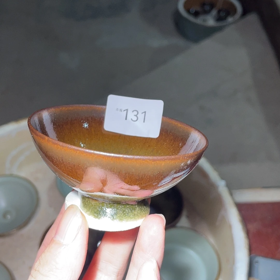 茶盏131 福临号建盏柴烧微瑕