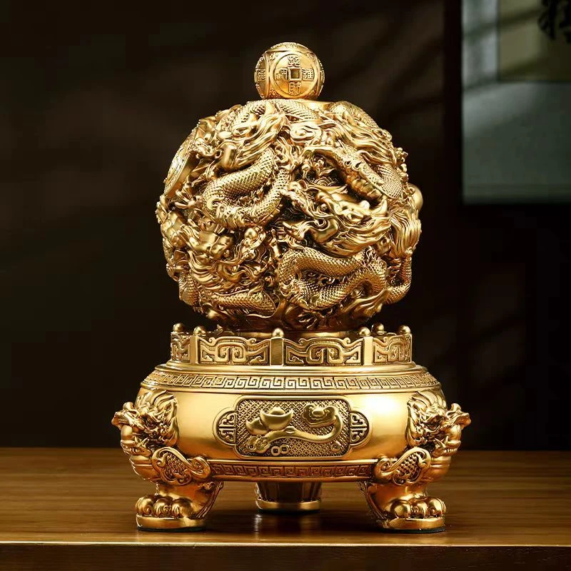 【师傅推荐】九转乾坤鼎工艺品办公室客厅桌面装饰品摆件