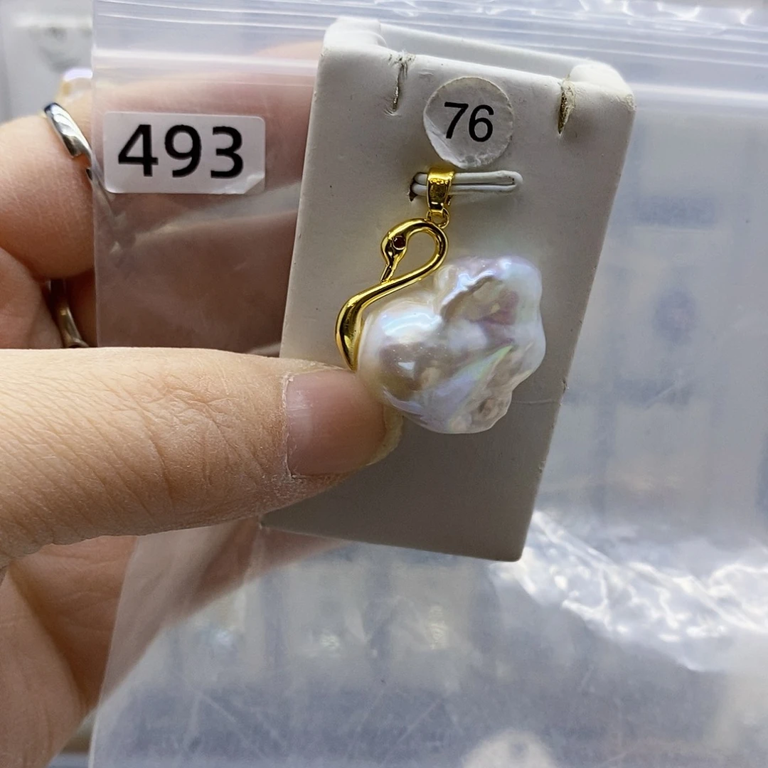 颈饰合金淡水珍珠