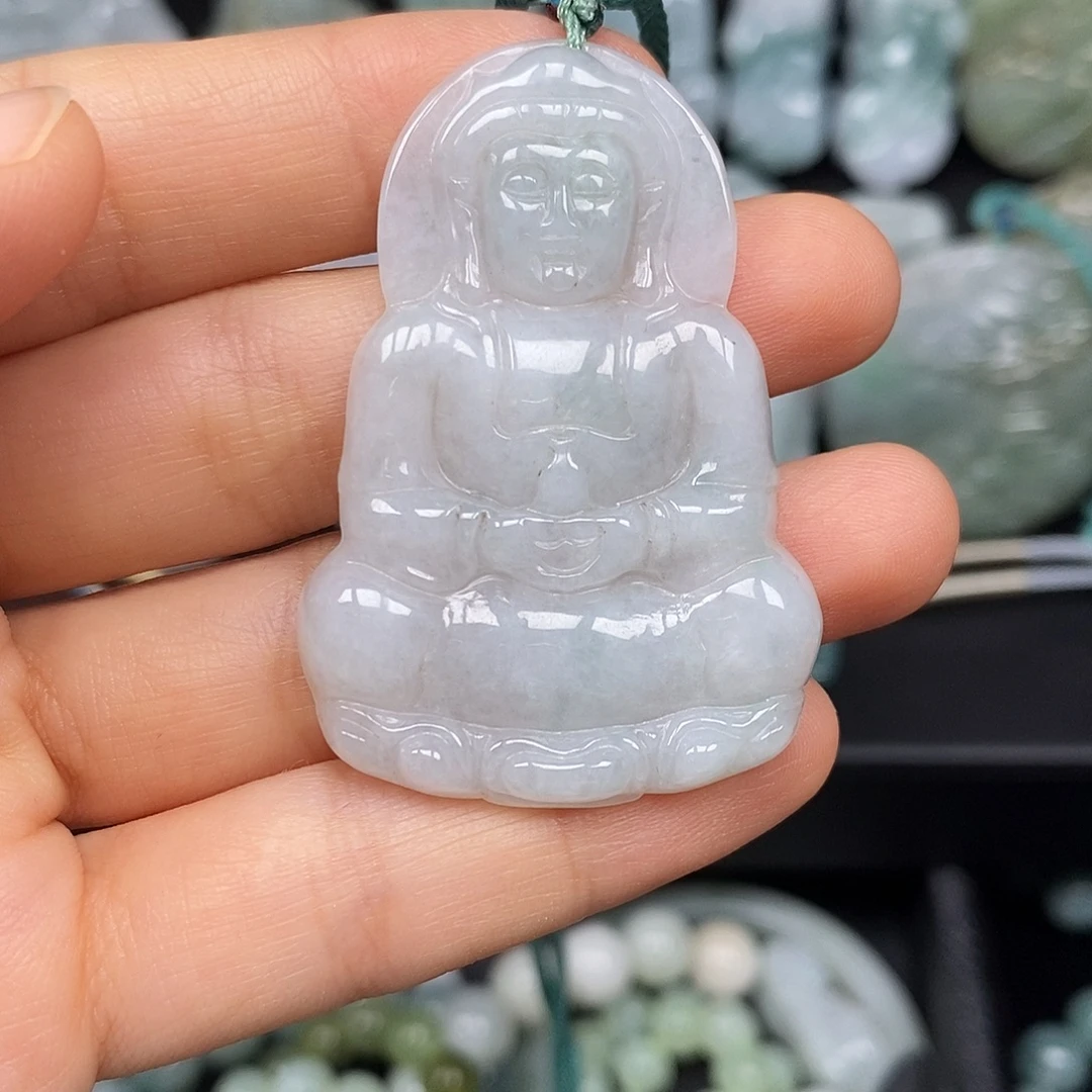 颈饰未镶嵌翡翠观音