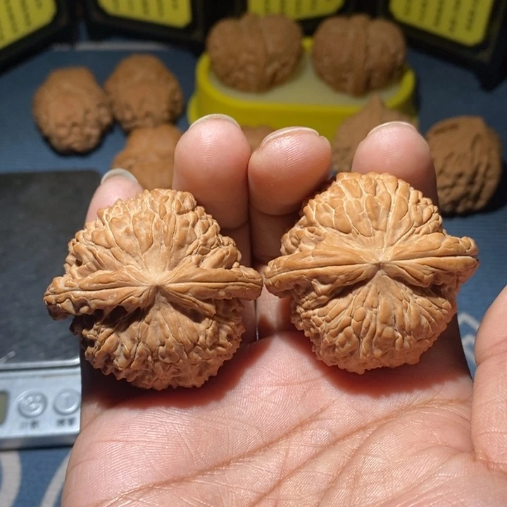 文玩核桃把件全品白45