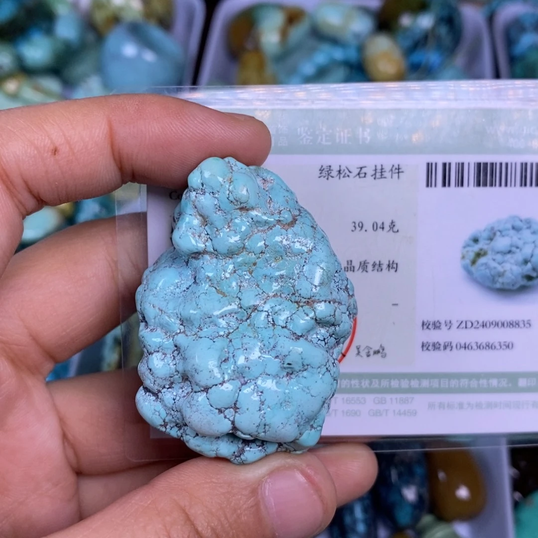 绿松石未镶嵌颈饰