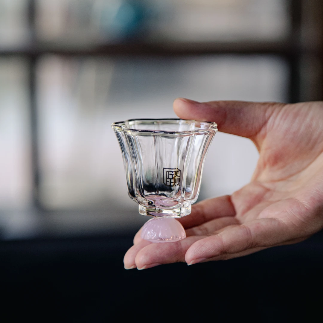 JYBL0160 晶焱-爱莲说花瓣品杯-粉