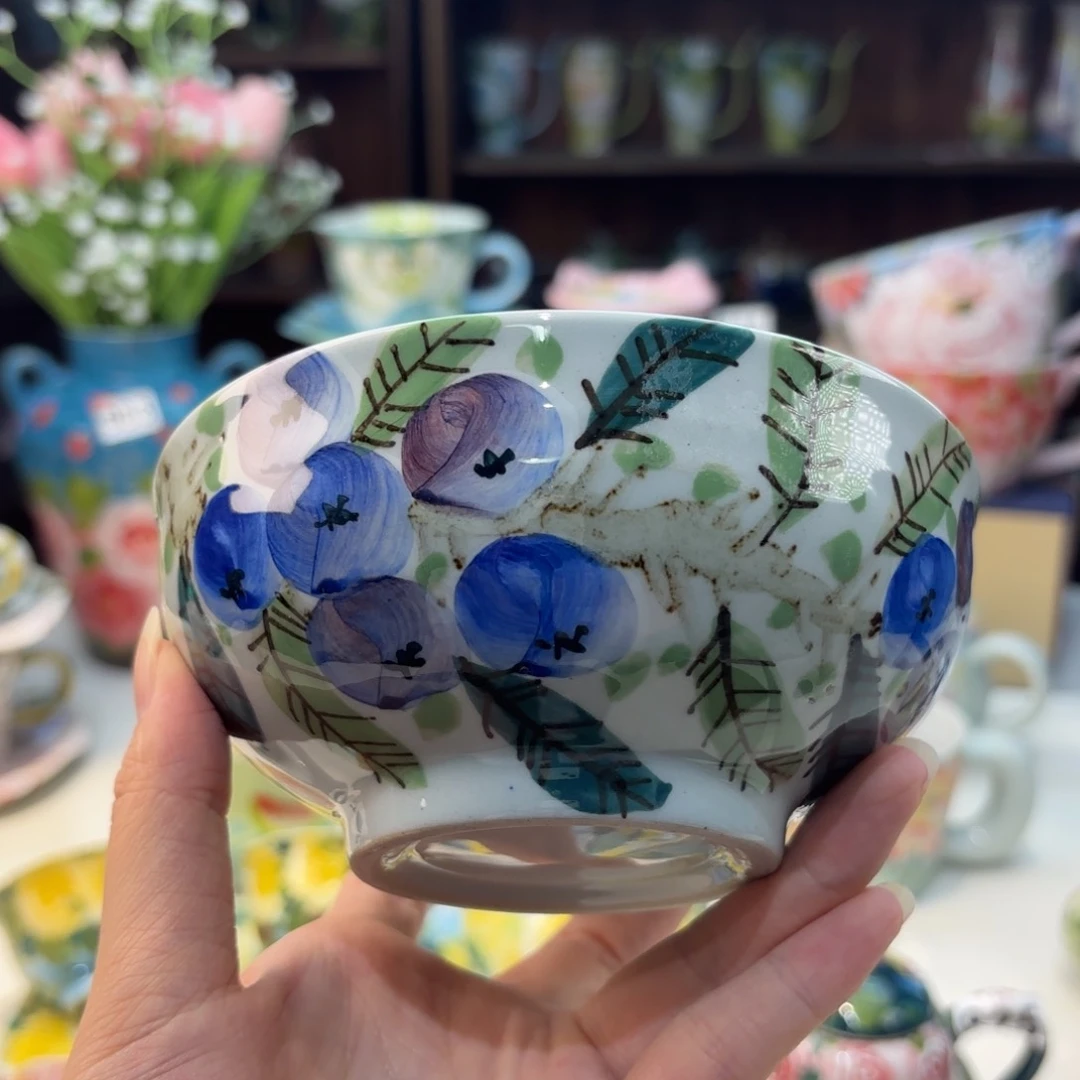 瓷片景德镇手绘高温釉下彩陶瓷茶具