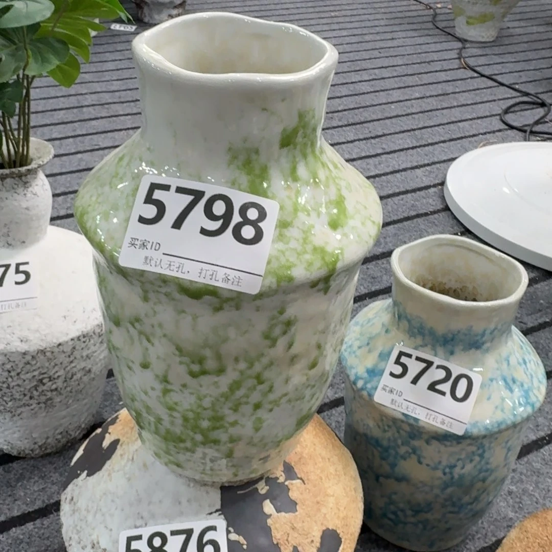 景德镇陶瓷景德镇高温花瓶编码5798高226默认无孔