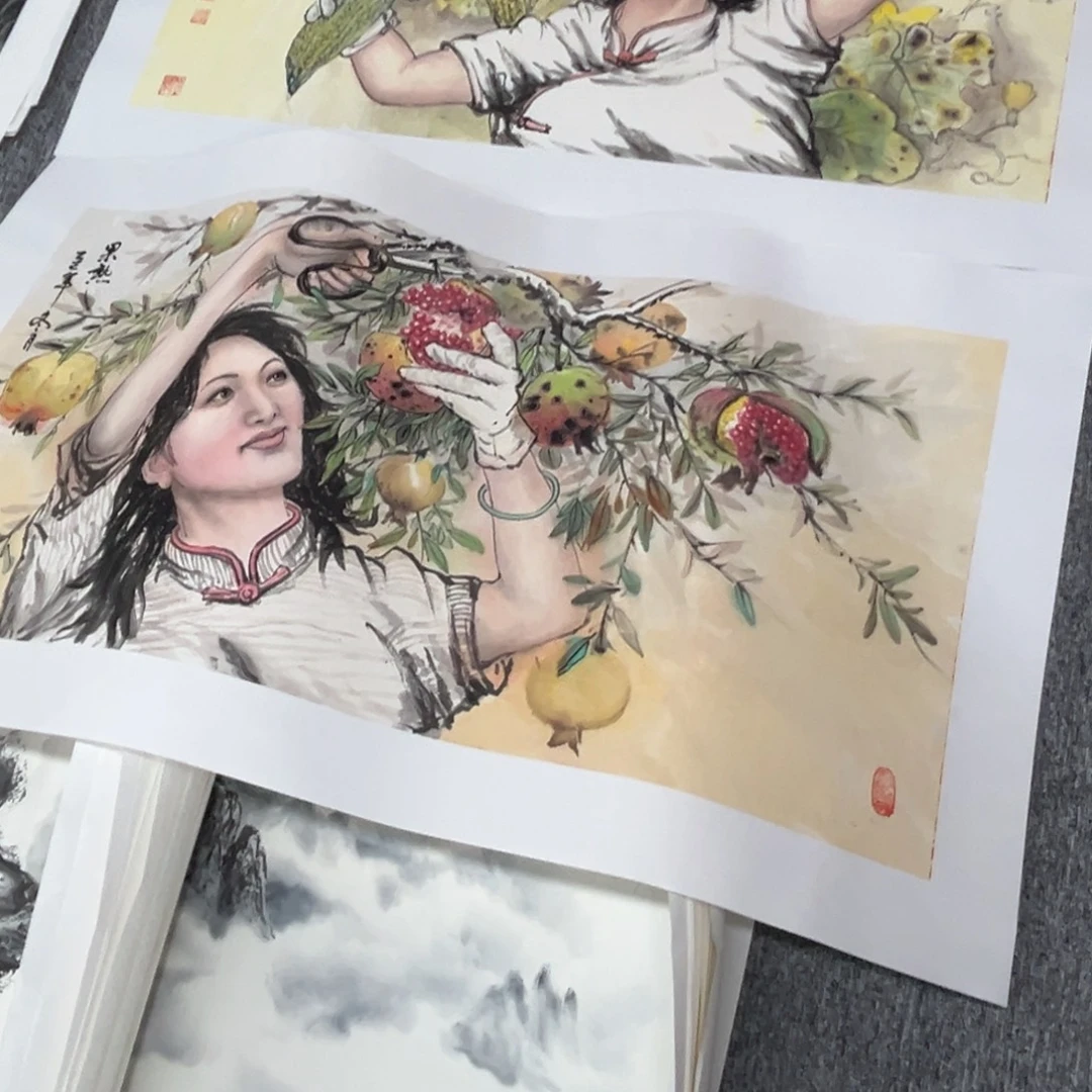 润***画国画绘画作品多次参加全国