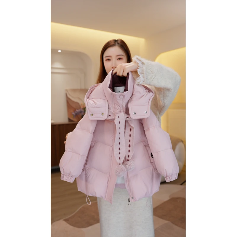 女童冬装棉服2025冬季儿童加厚棉袄小女孩夹棉加绒外套3563