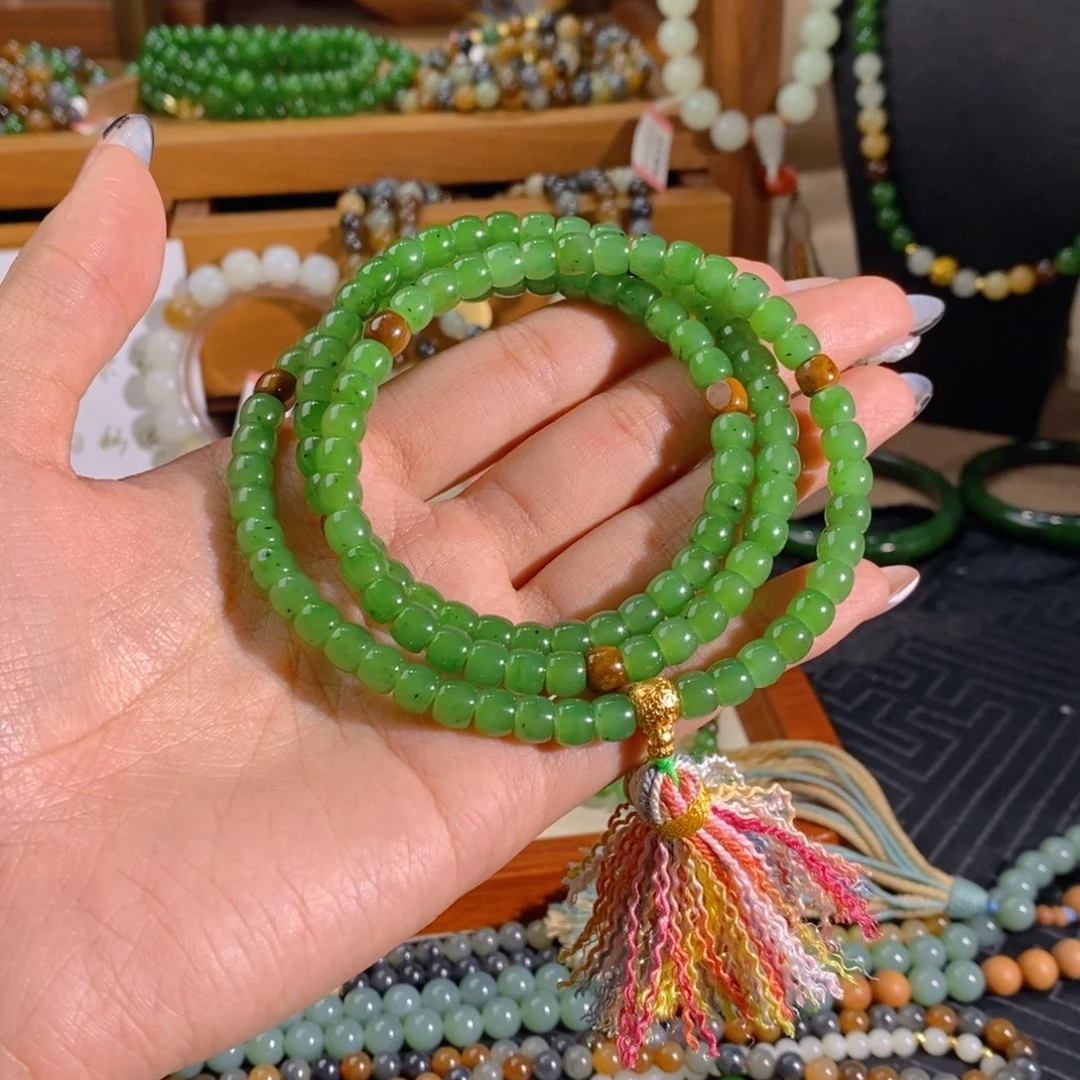 和田玉未镶嵌手链