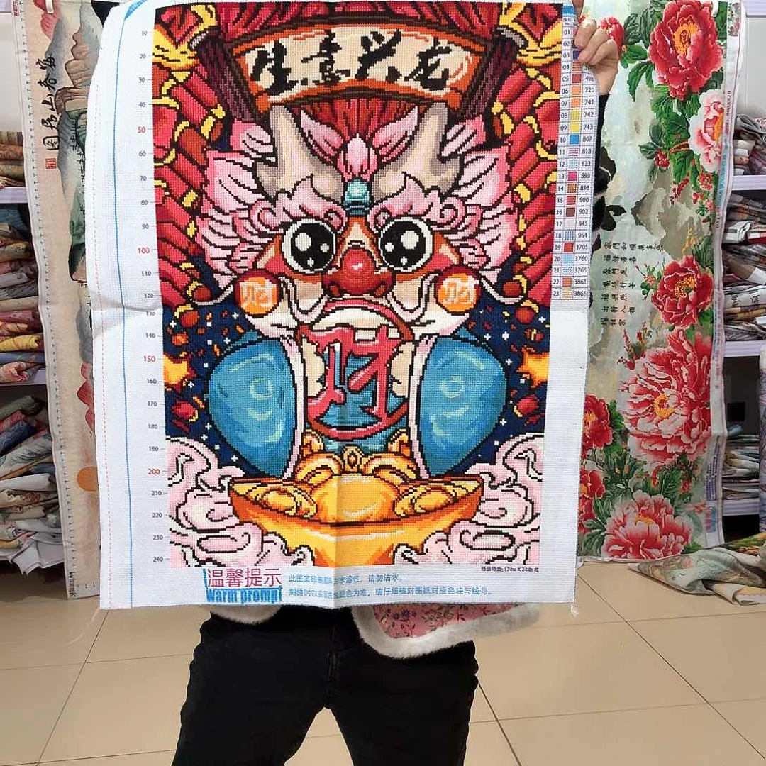 棉十字绣成品出售