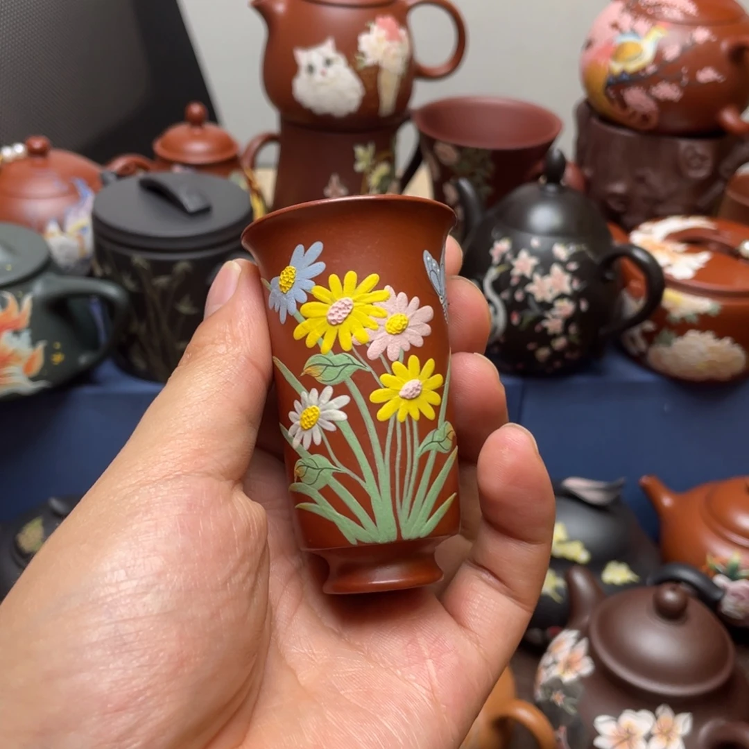 茶杯紫砂紫砂主人杯40cc