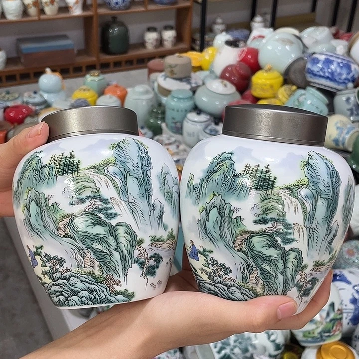 陶瓷罐茶叶罐密封罐