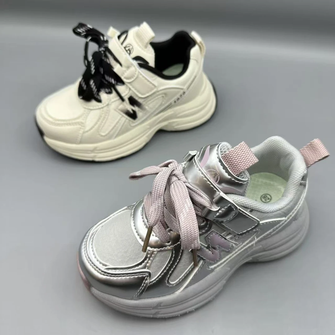 S1144/81144儿童皮面魔术贴童鞋休闲鞋百搭时尚运动鞋28-38