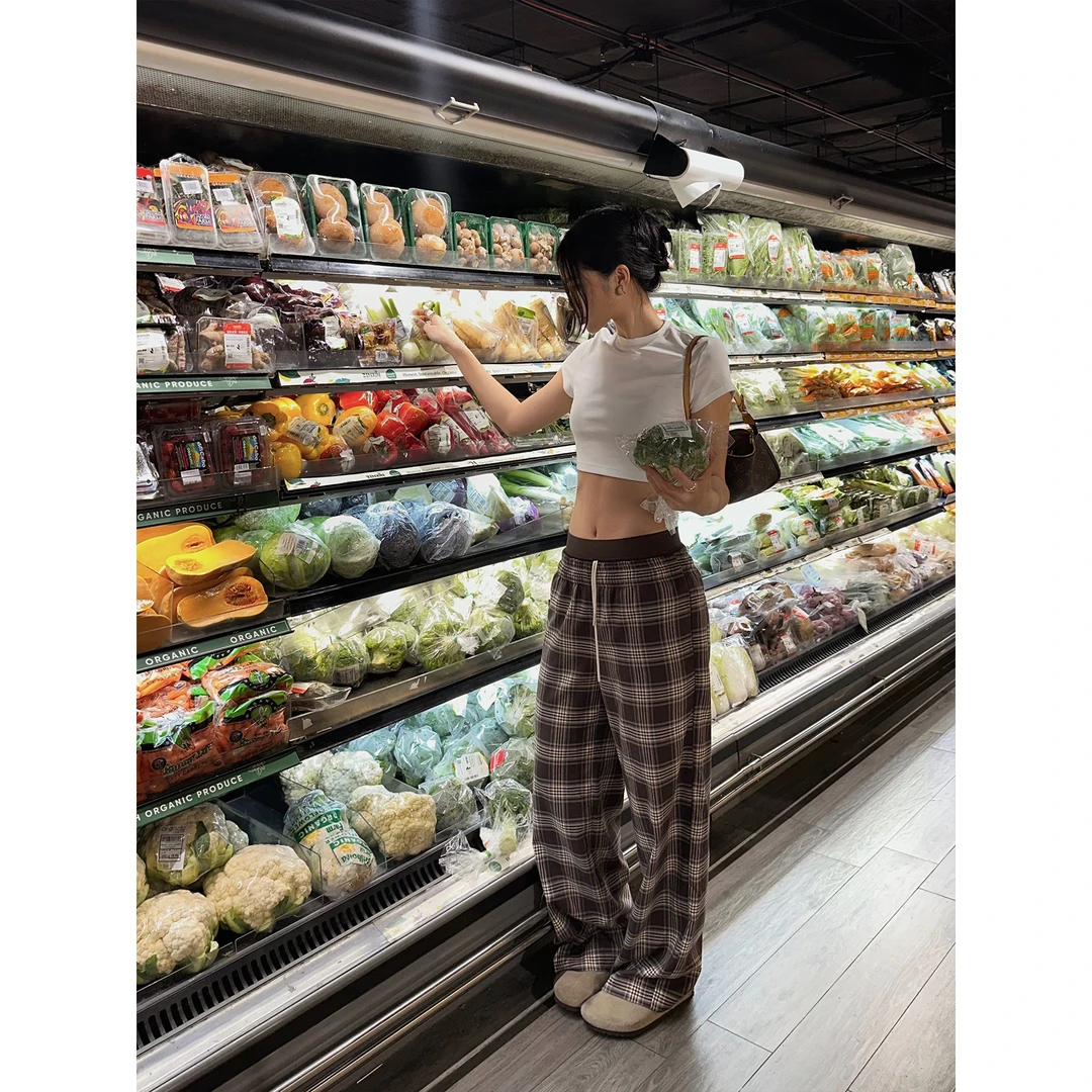 rovente Crop Top 白色正肩短袖t恤紧身显瘦圆领露脐短款上衣