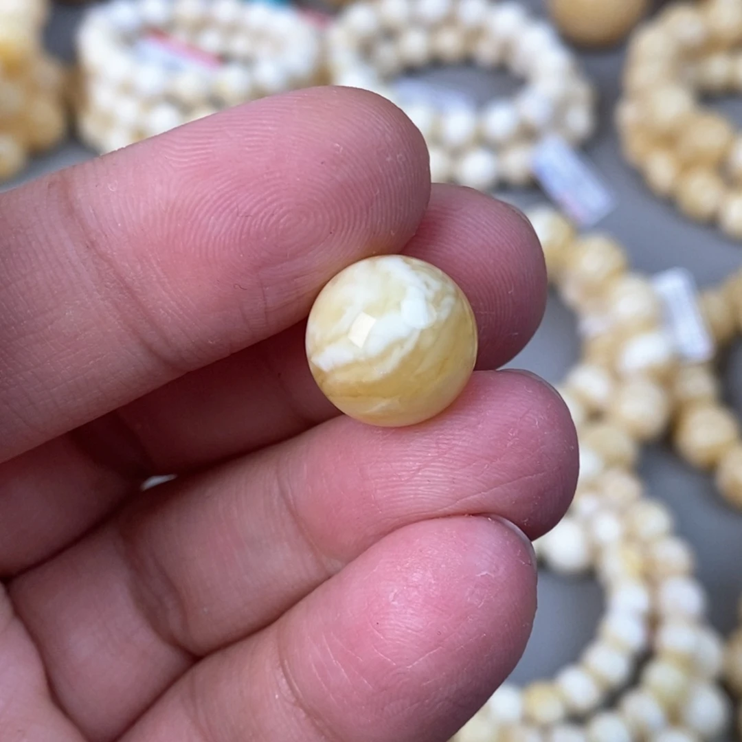 蜜蜡未镶嵌珠宝奇石1.5g 14mm