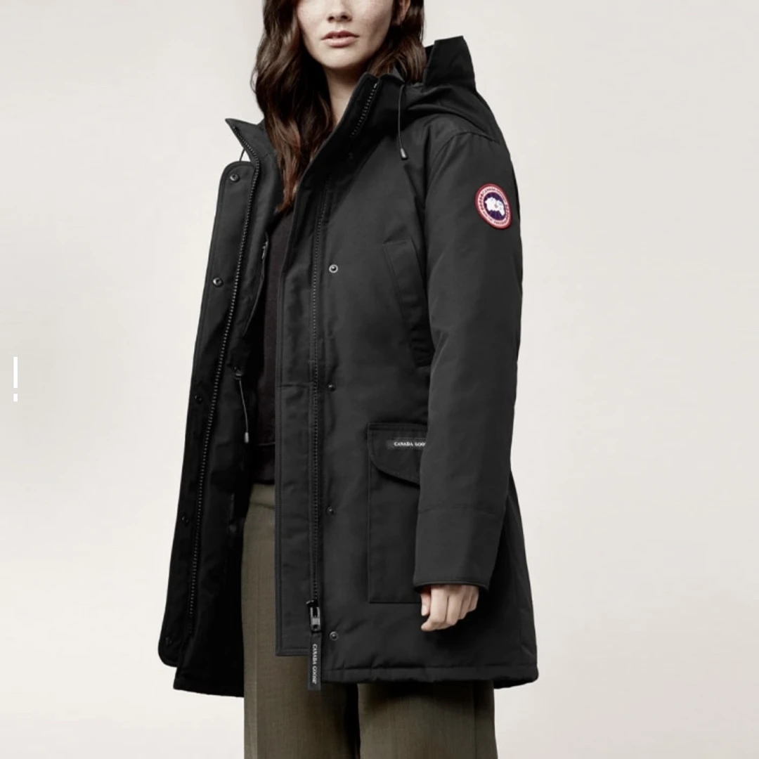 99新 CANADA GOOSE 010219 Lorette连帽中长款派克羽绒服 2XS码