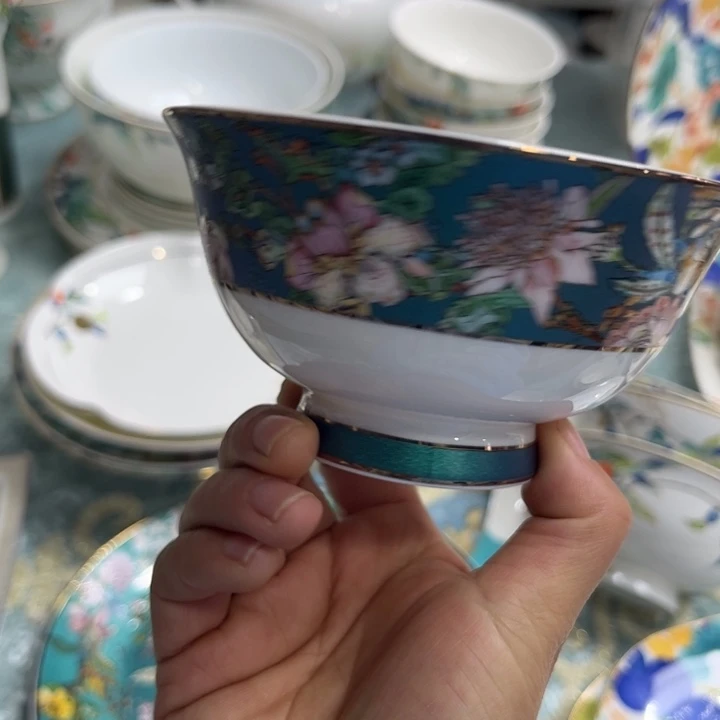 骨瓷仙踪高脚腕六个4.5寸