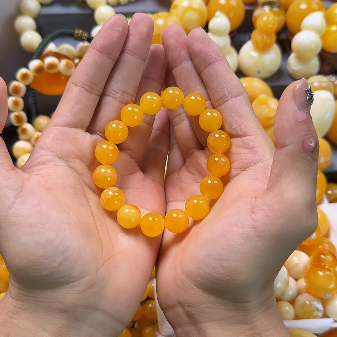 琥珀珠宝奇石未镶嵌13mm