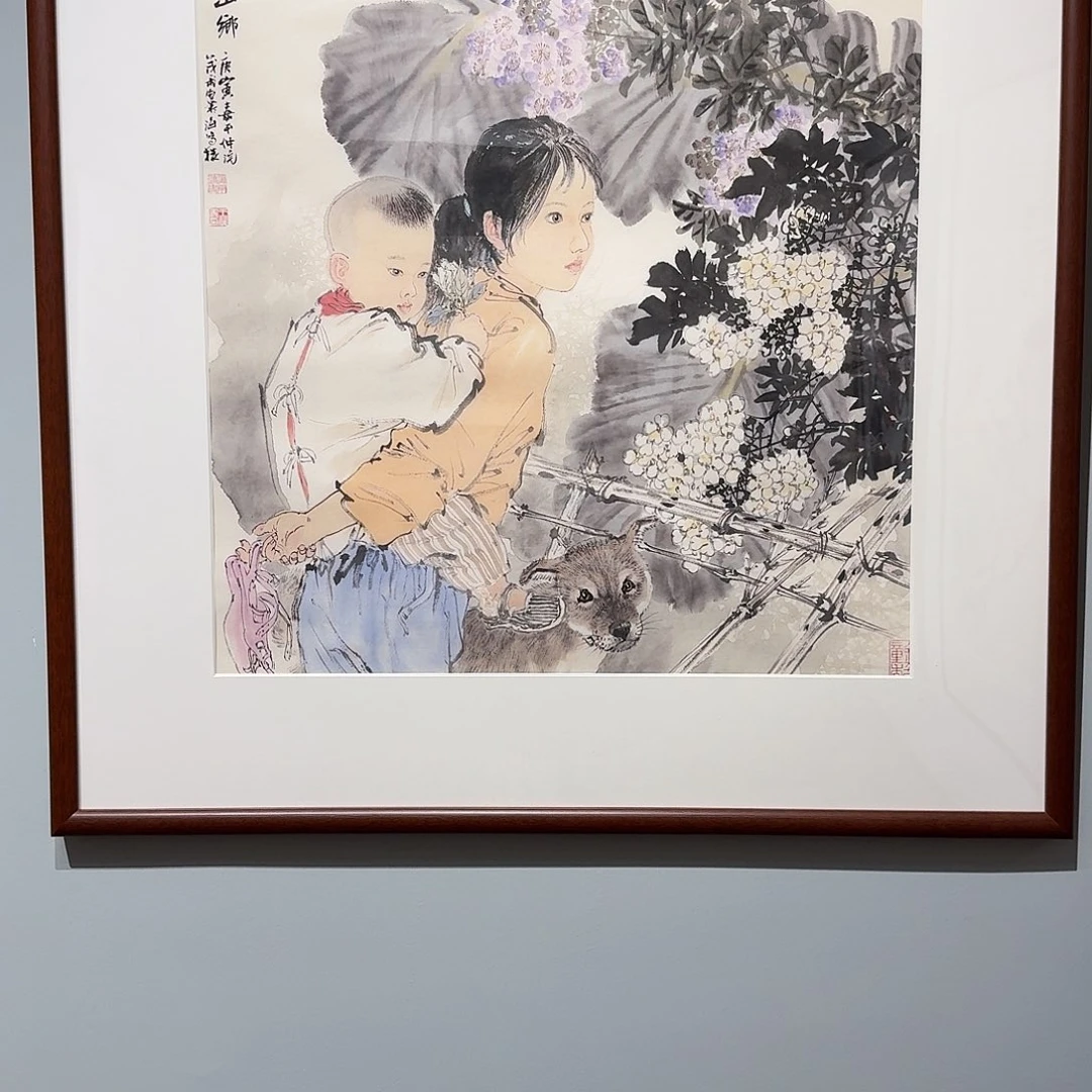 国画王茂飞，真人作品