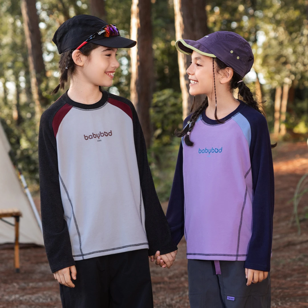 babybody儿童长袖T恤2025新款洋气男童女童春秋打底衫户外BQ2795