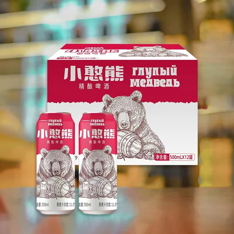 小憨熊精酿啤酒500ml*12灌