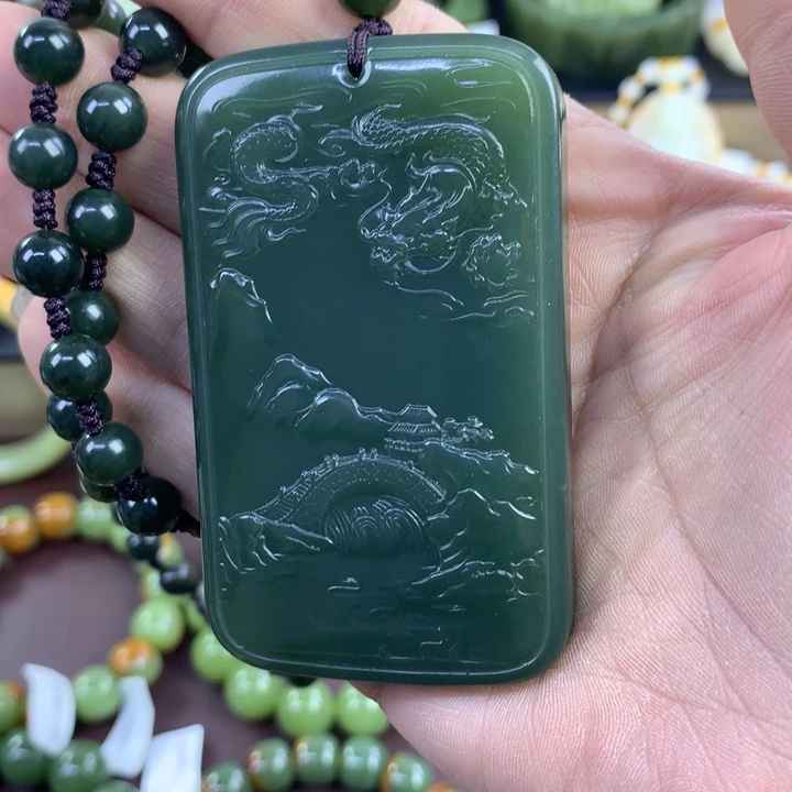 M***痞透闪石质玉未镶嵌吊坠(赠链)