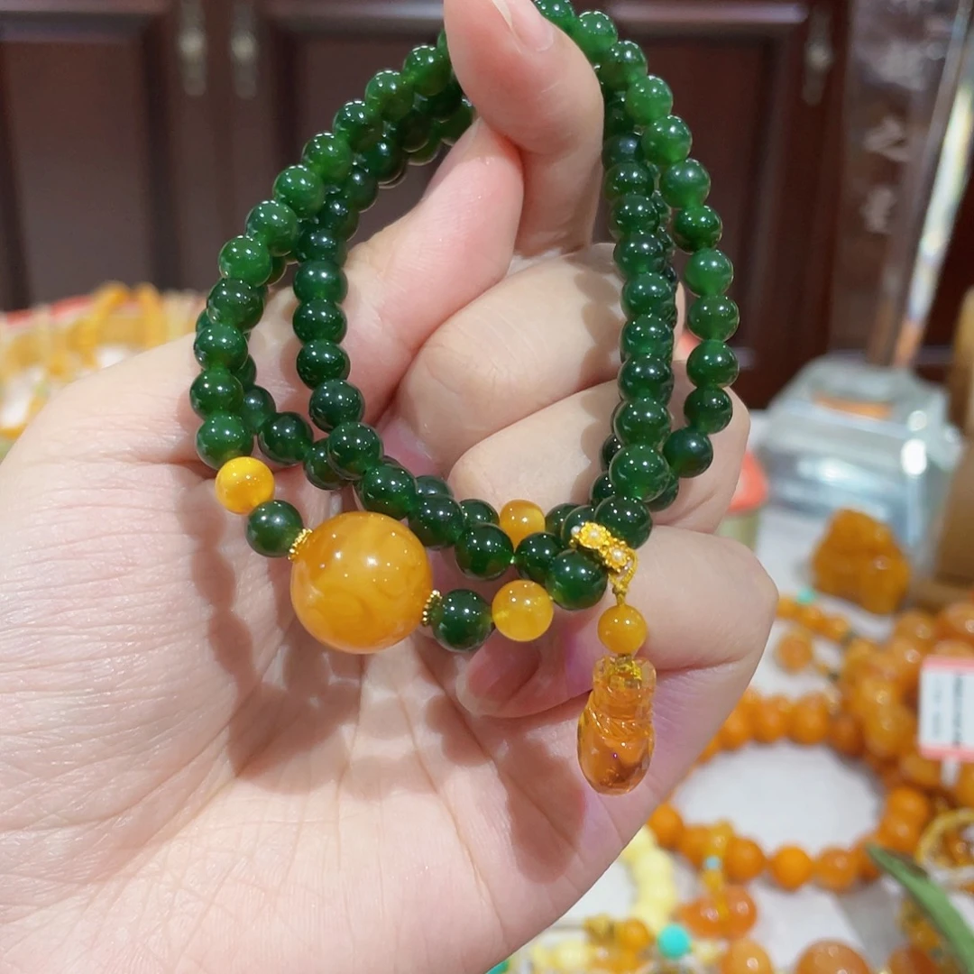 手链蜜蜡未镶嵌手串