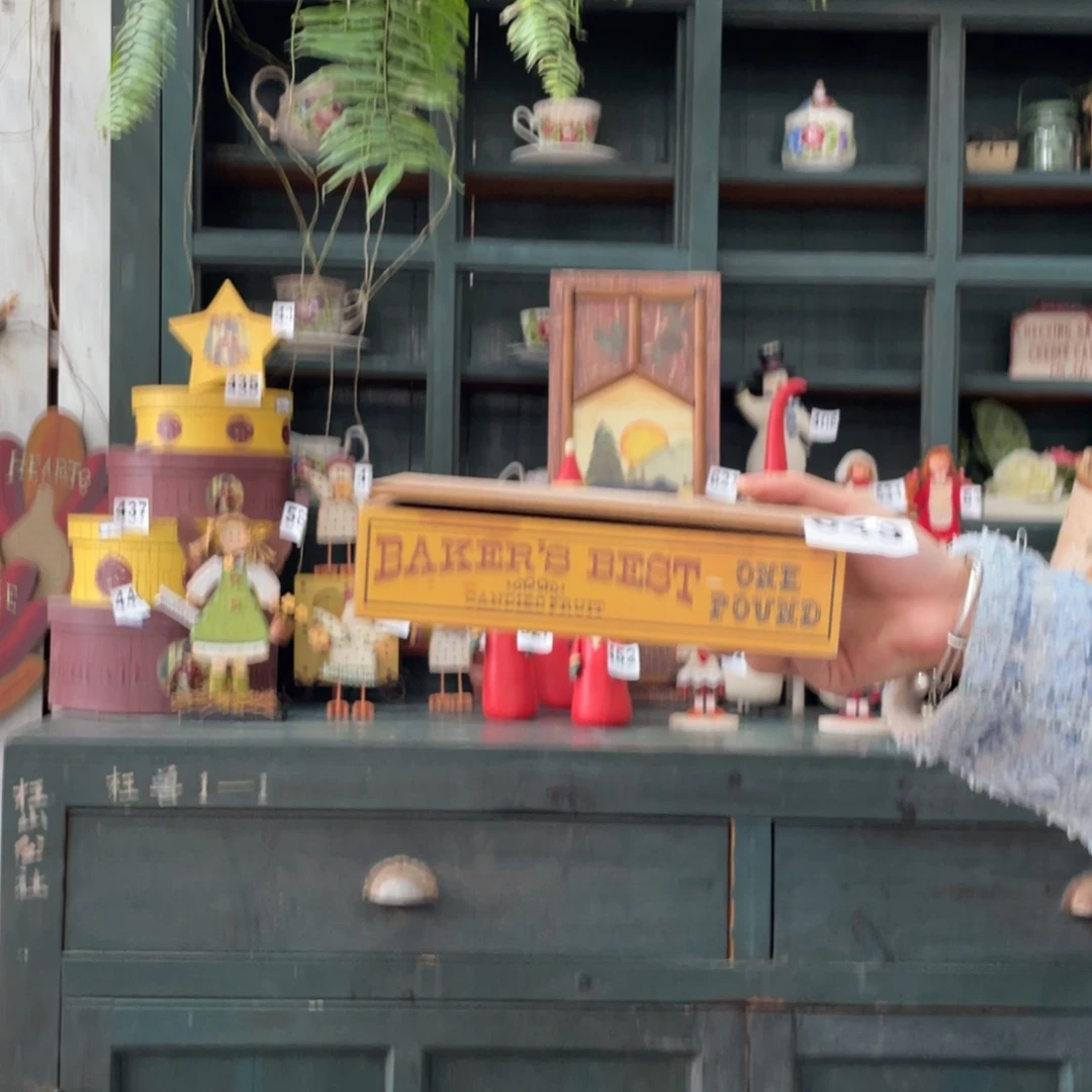 木质圣诞月福老货玩具中古风默认微损