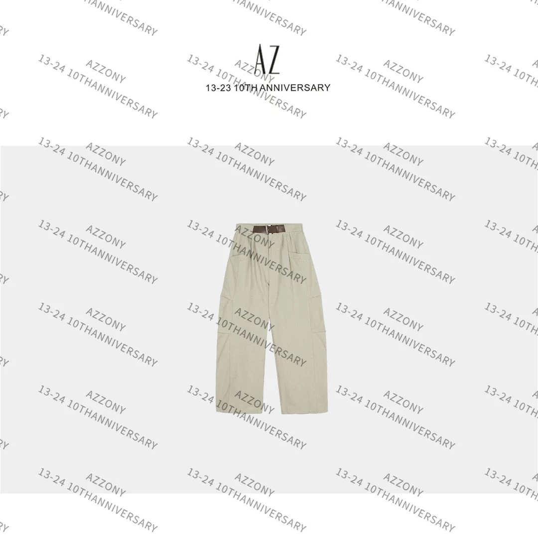 AZ-XJ 亚麻腰带裤 2025春款NEW TH2912Q
