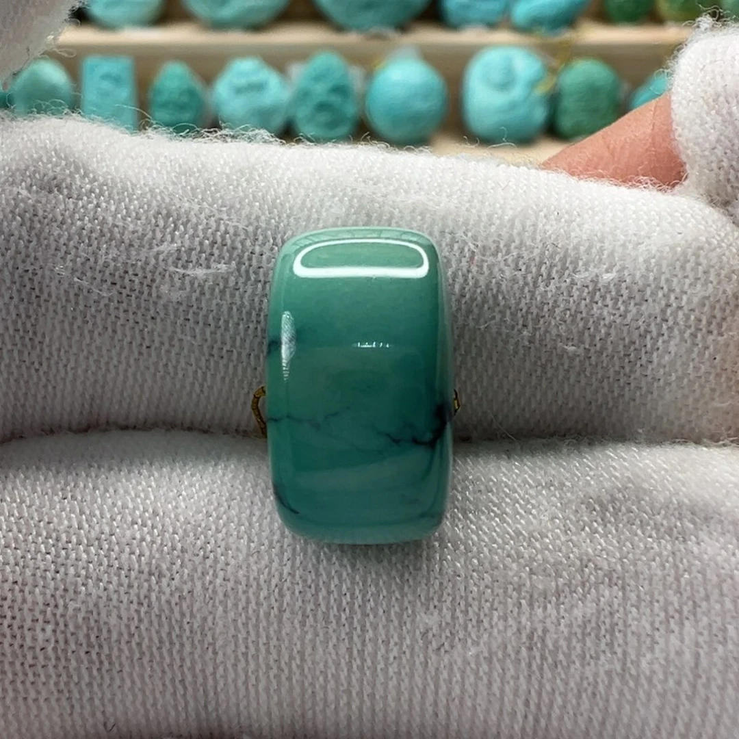 未镶嵌绿松石直切珠 14x7.7mm