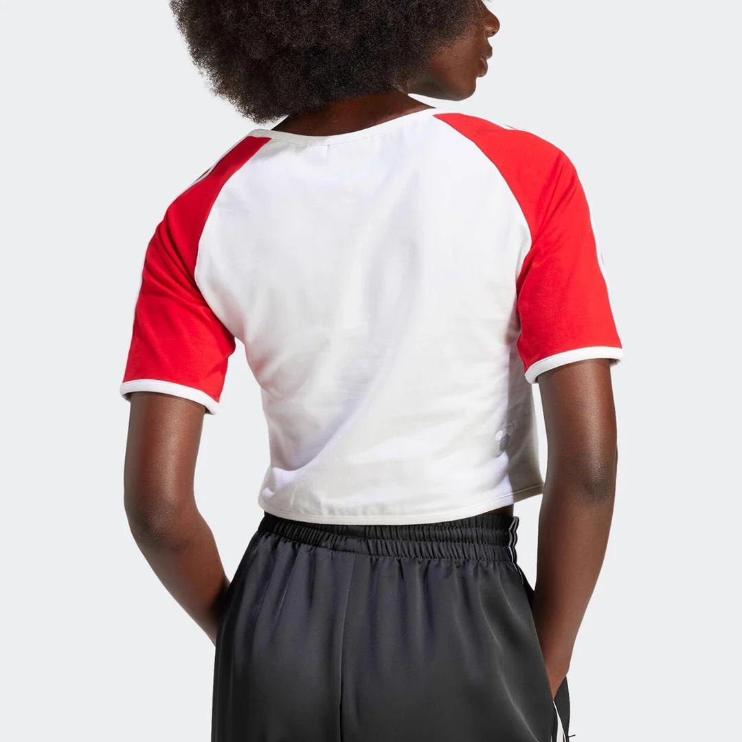 Adidas/阿迪达斯~三叶草女士修身透气休闲运动T恤IY2268