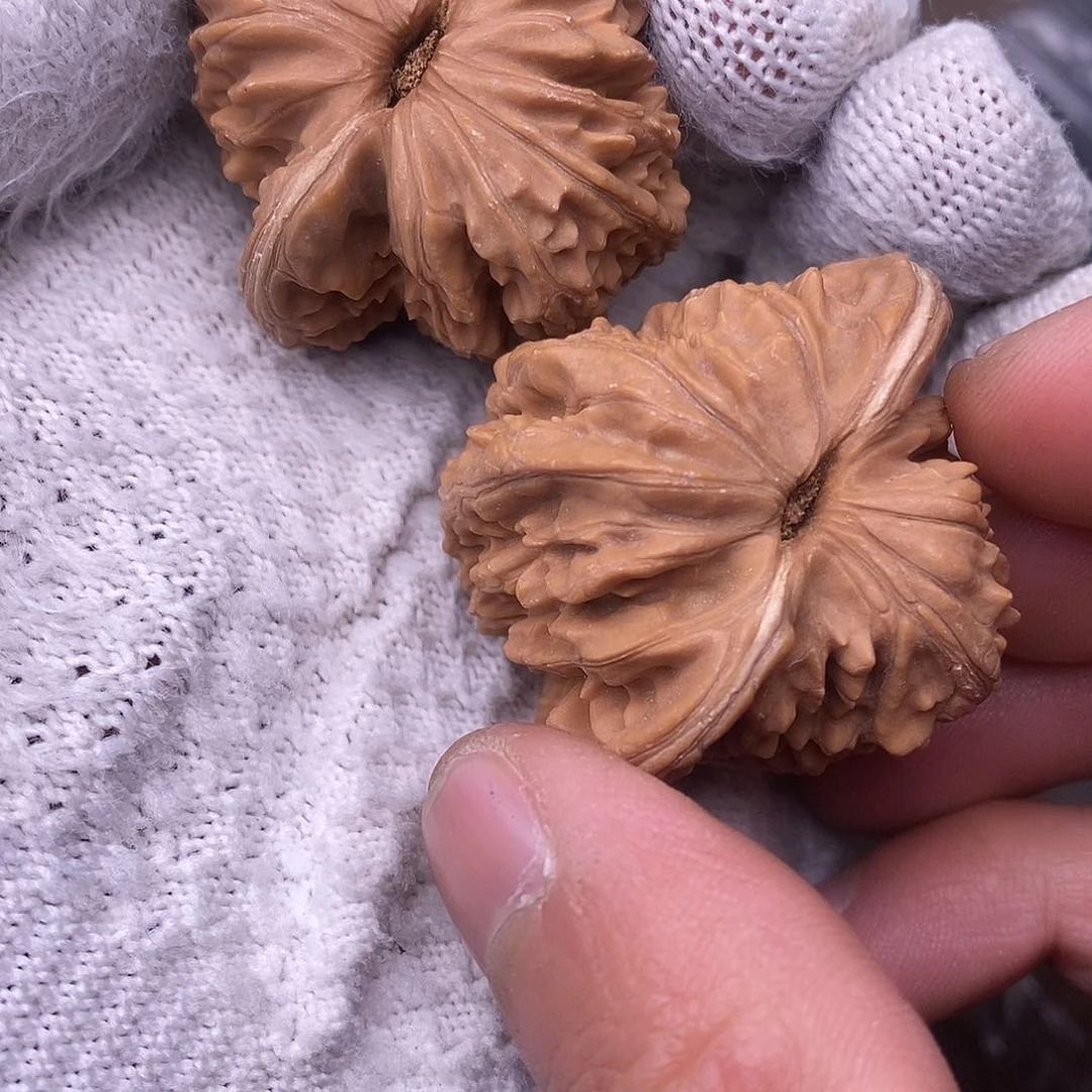 桃核把件一*楼子核桃