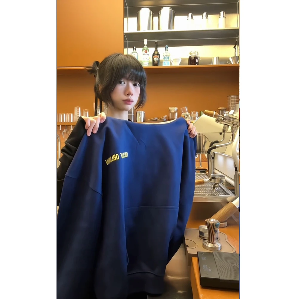 美式复古重磅连帽卫衣男款oversiz春秋季高街boxy短宽版型外套潮