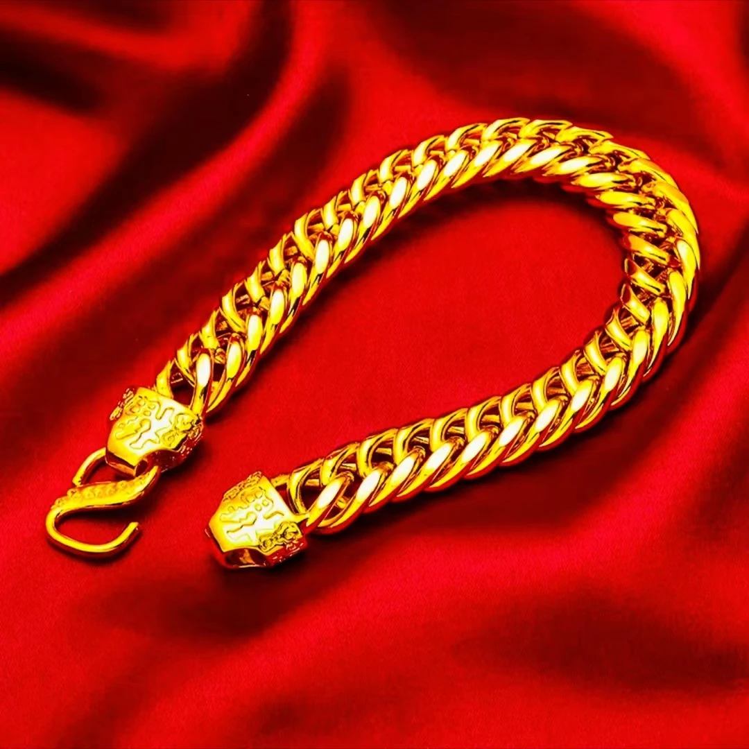 合金手链 【 霸 气 老 板 手 链】男 女同款金色时尚百搭低调经典款