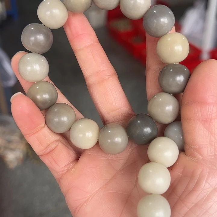 吊坠白玉菩提16卡蓝灰