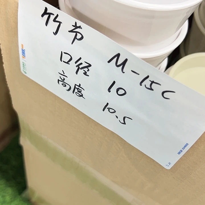 特价竹节口10高10白色带托10只