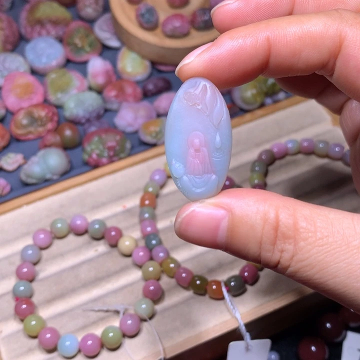 玛瑙/玉髓未镶嵌手链盐源玛瑙