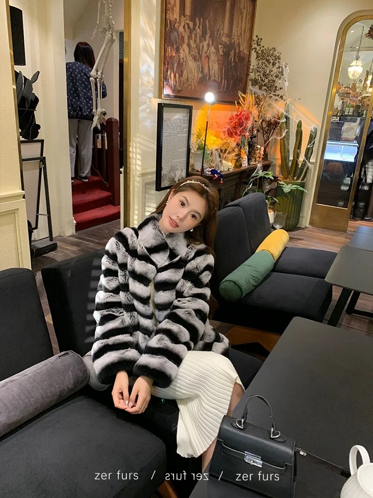 【反季福利】设计师新款气质轻奢短款时尚显瘦龙猫配色PC-838