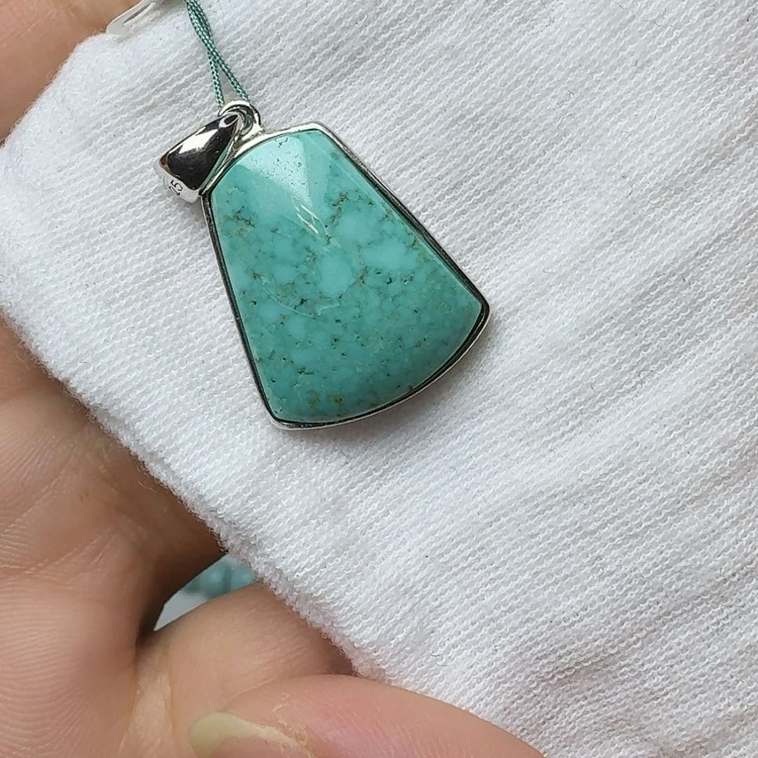 绿松石银S925镶嵌珠宝奇石