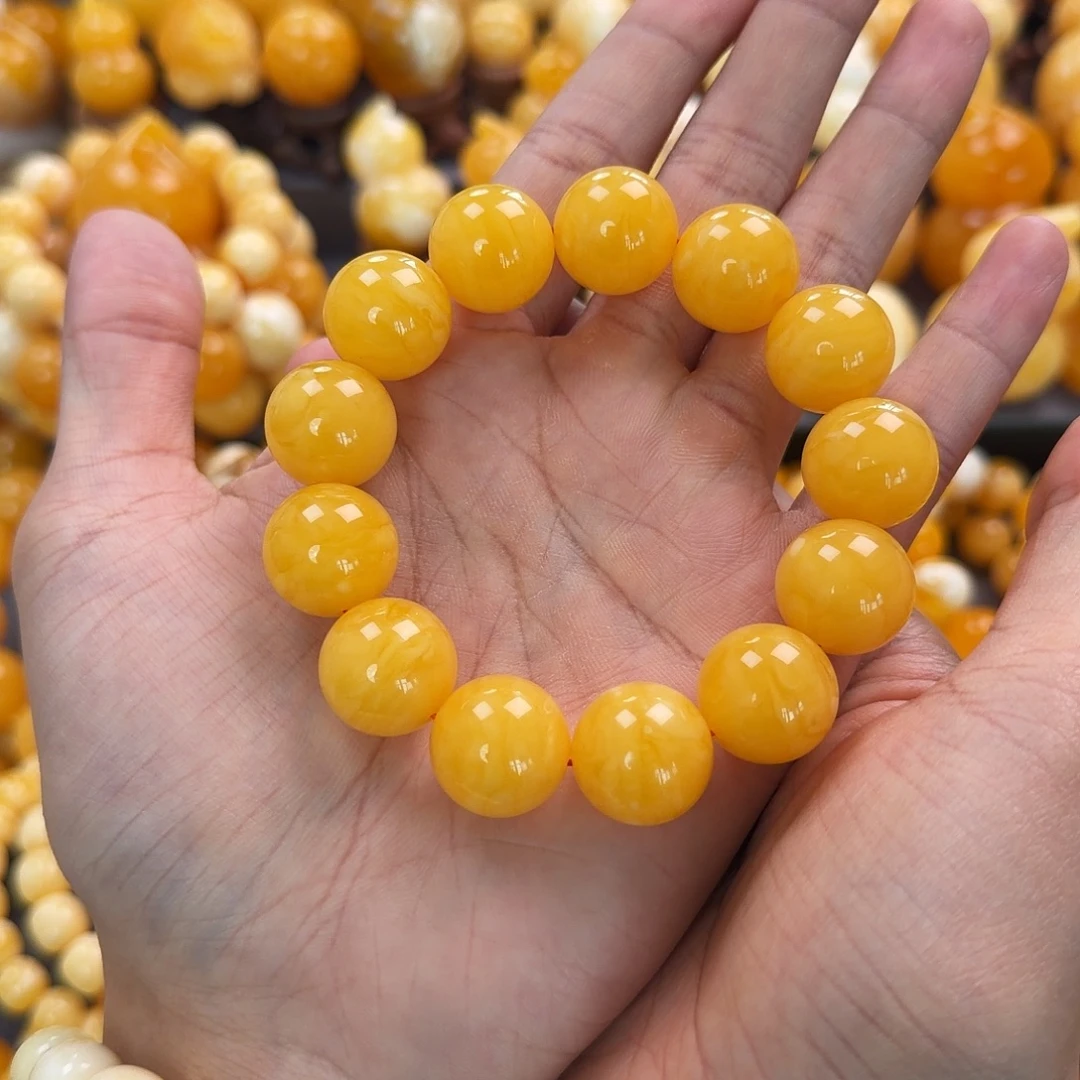 琥珀未镶嵌珠宝奇石17mm同料