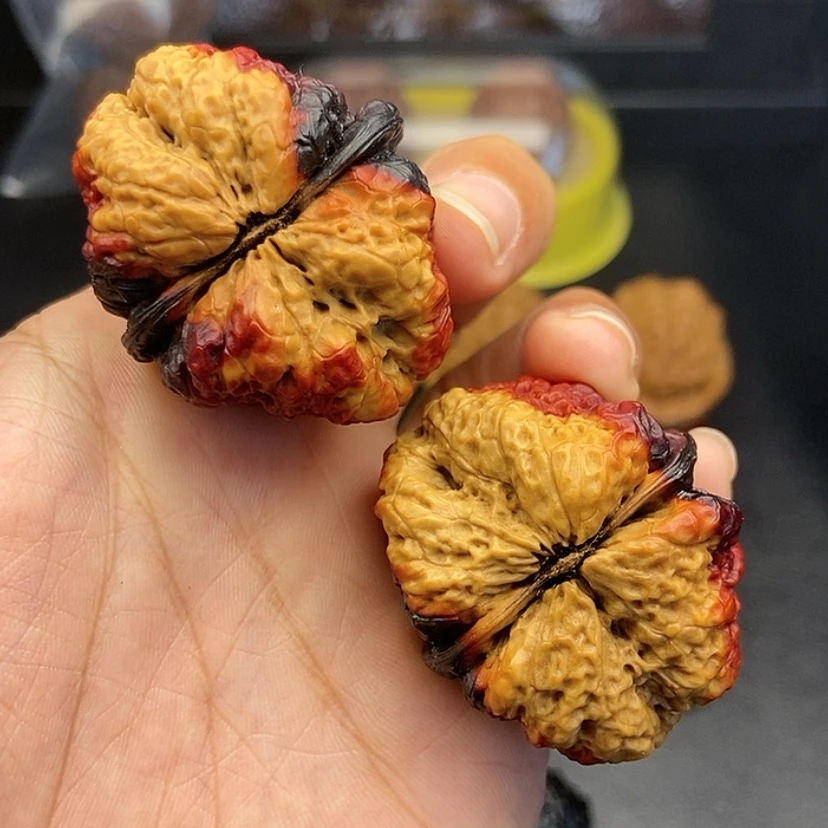 【闪购商品】把件文玩核桃41尺蝴蝶蟾