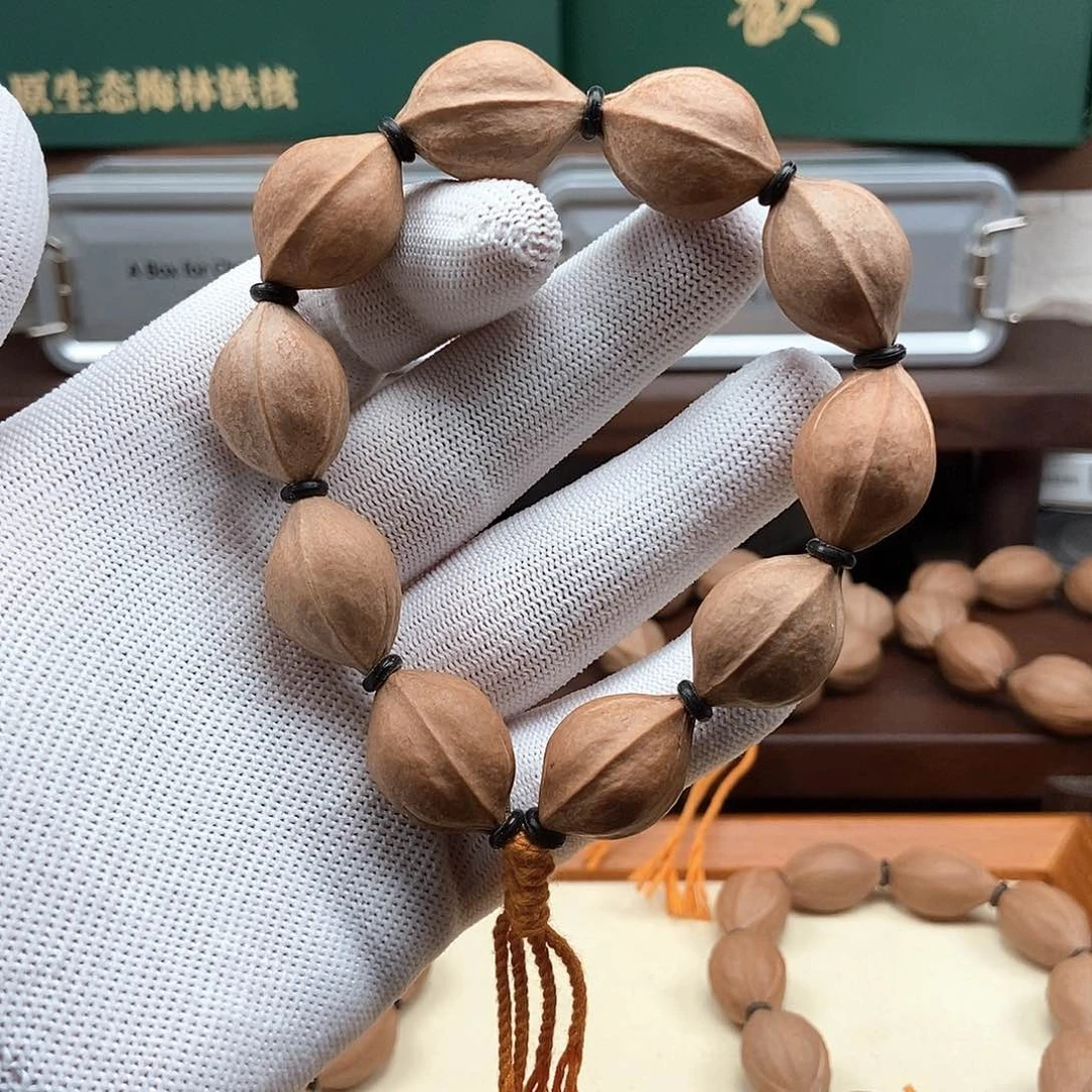 橄榄核手串1724三花短圆