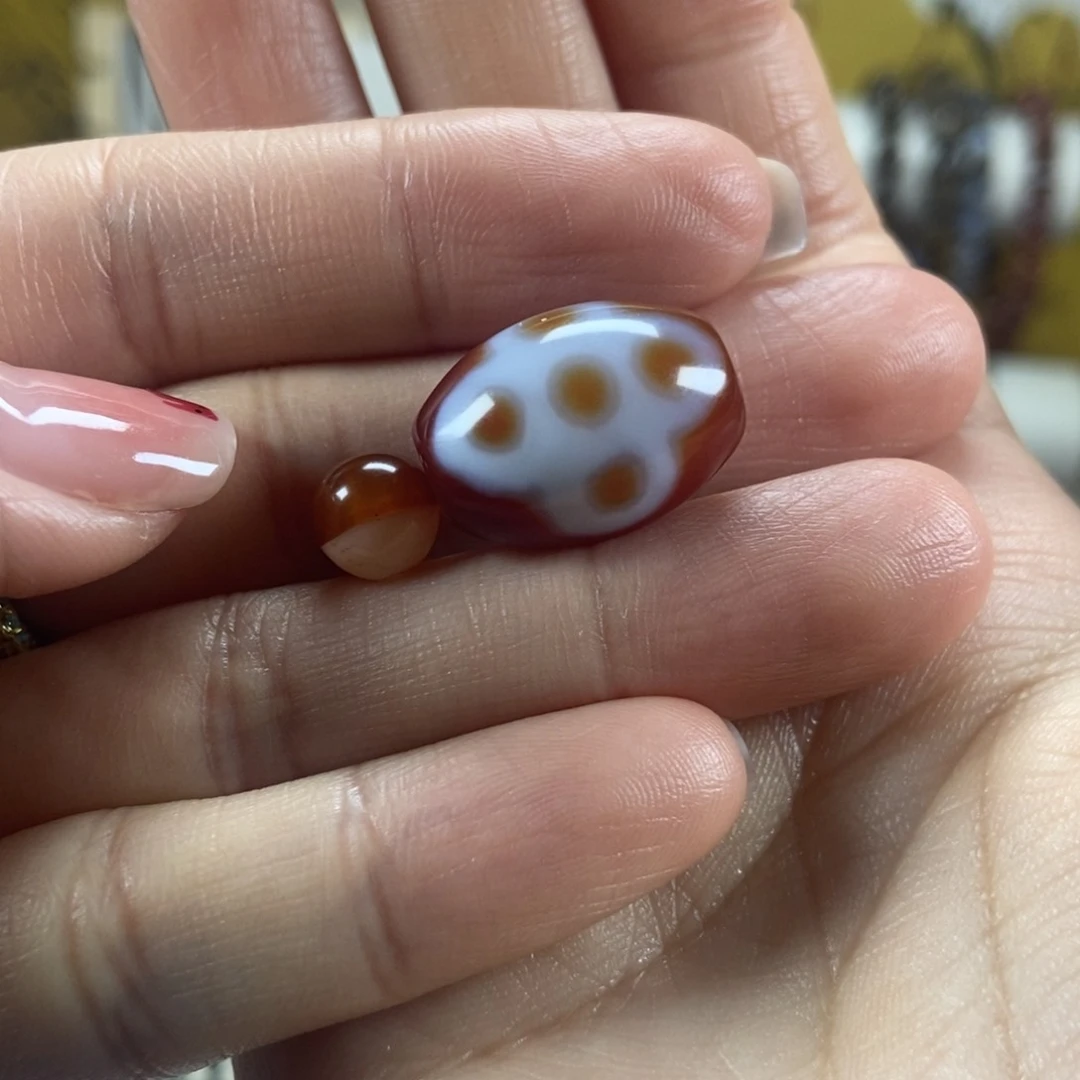 玛瑙/玉髓玛瑙未镶嵌雪*头