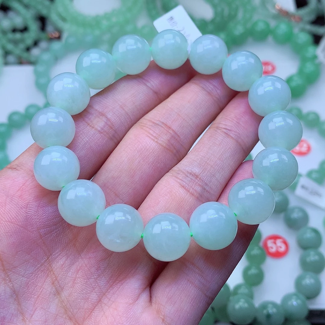 翡翠未镶嵌毛衣链卡12.8