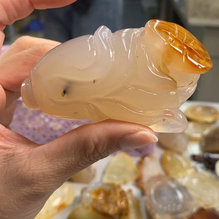 玛瑙/玉髓吊坠(不含链)未镶嵌