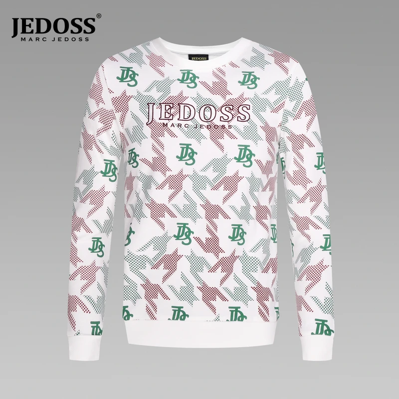 JEDOSS/爵迪斯专柜新款潮流印花秋季时尚男装卫衣HZ109