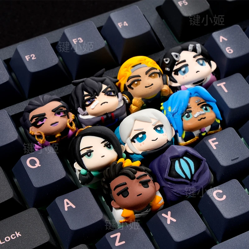 键小姬无畏契约主题捷风个性树脂键帽瓦洛兰特专用机械键盘键帽